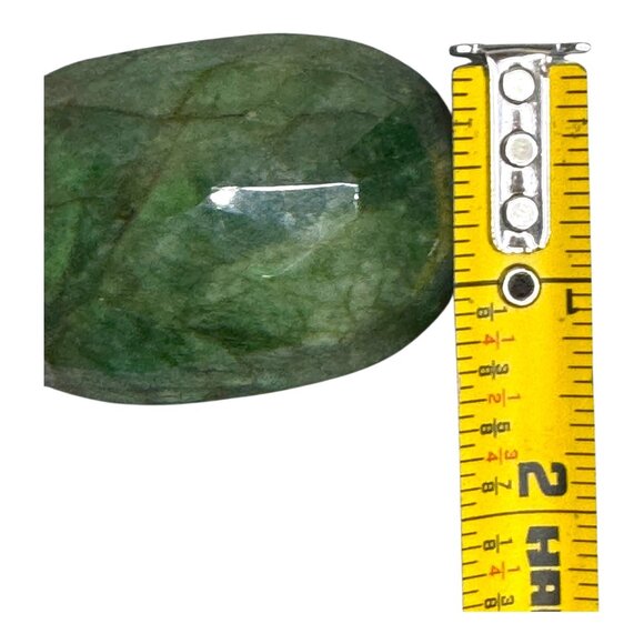 Natural Emerald Gemstone Oval Cut 79.1grams 58x40x26mm 397 Carats Extra Large - Picture 8 of 11